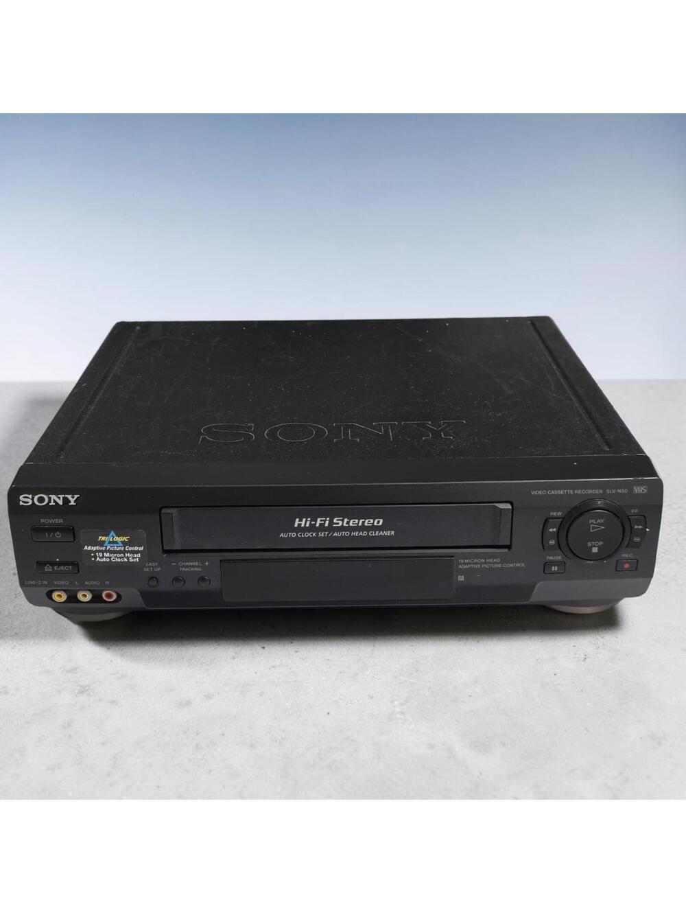 Sony SLV-N50 VHS VCR Hi-Fi Stereo Video Cassette Recorder Tested Works No Remote